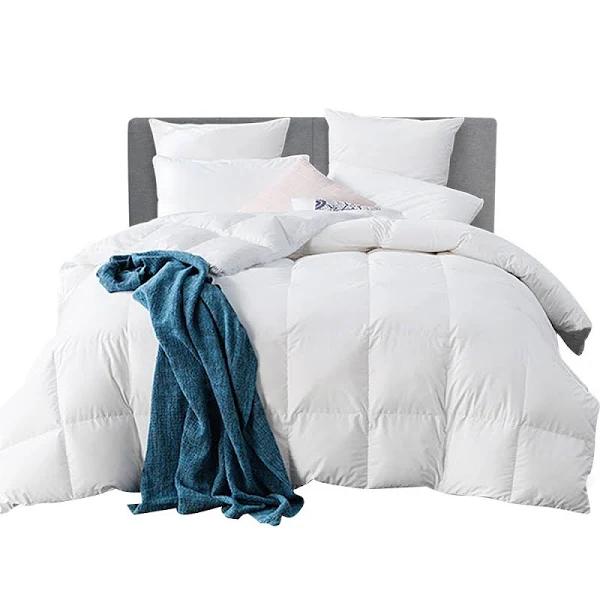 Goose Feather Down Bed Quilt Cover Set 800GSM - Super King