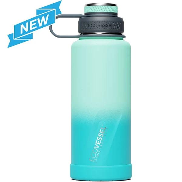 The Boulder - Trimax Insulated Water Bottle W- Strainer - 946ml (EcoVessel) Minted Palm