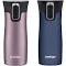 Contigo Autoseal West Loop Vacuum-Insulated Stainless Steel Travel Mug With Easy-Clean Lid, 16 oz, 2-Pack, Vervain, Midnight Berry