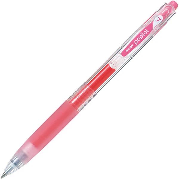 Pilot BL-PL-7-BP Pop'lol Gel Ink Rollerball 0.7mm Baby Pink Box of 12