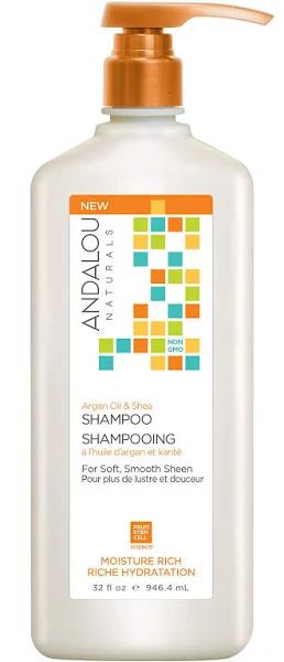 Andalou Naturals - Moisture Rich Shampoo Argan Oil & Shea, 32 fl oz