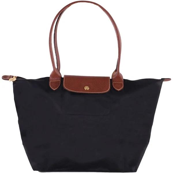 Longchamp Le Pliage Large Shoulder Tote Bag Black