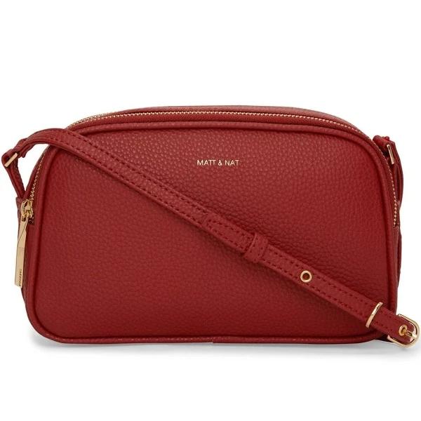 Matt & Nat Recycled Pair Crossbody Bag - Passion