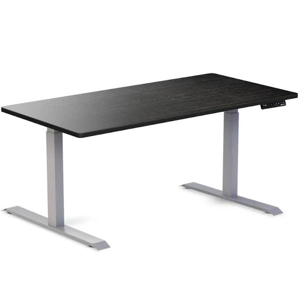 Desky Dual Bamboo Sit Stand Desk Dark Bamboo / 1500x750mm / Grey