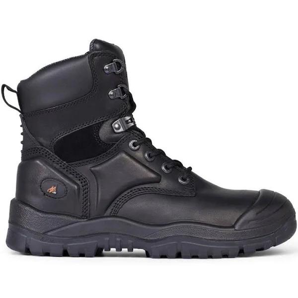 Mongrel High Leg Lace Up Safety Boot with Scuff Cap Black Size AU/UK 7 (US 8) by tools.com