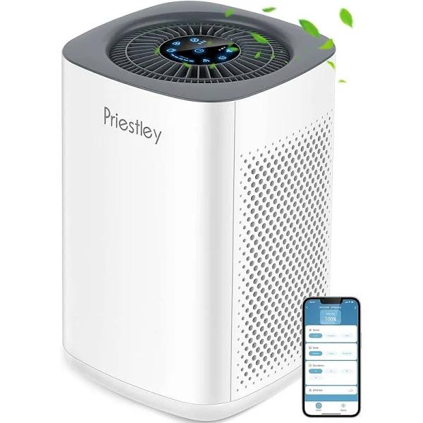 Air Purifiers For Home Large Room Up To 1000 Ft², Smart Wifi Control, Removes 99.97% of Particles With H13 True Hepa Filter For 3-Stage Filtration,