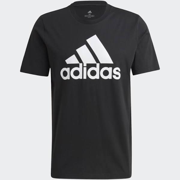 adidas-ESSENTIALS Big Logo TEE-Men-Black / White-4XL