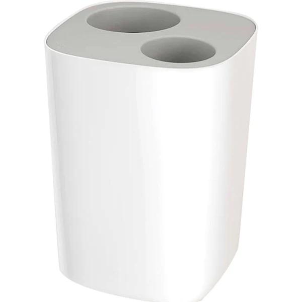 Joseph Joseph Split Bathroom Waste Separation Bin Grey