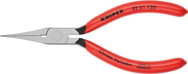 Knipex 32 21 Long Nose Pliers, 135 mm Overall, Straight Tip, 34mm Jaw, 32 21 135