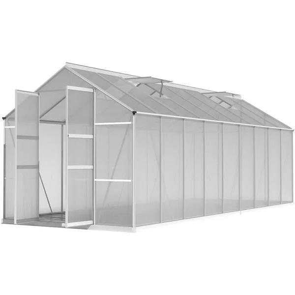 Greenfingers Aluminium Greenhouse Green House Garden Shed Double Door 5.1X2.5M