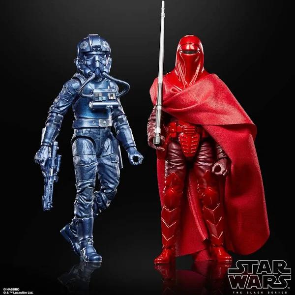 Star Wars The Black Series Carbonized Collection Emperor’s Royal Guard & Tie Pilot, Star Wars: Return of The Jedi 6-Inch Action Figures