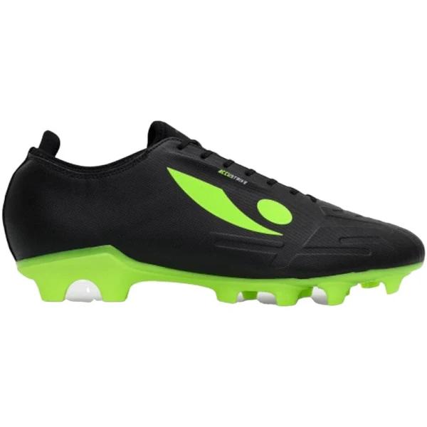 Concave Halo Kids V2 FG Football Boot - Black/Green - Youth Shoe US 6