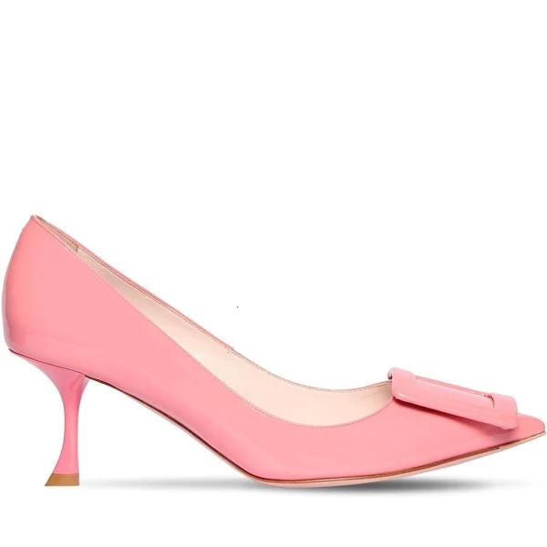 Roger Vivier Viv' in The City 65 Patent Leather Pumps - Pink - Pumps