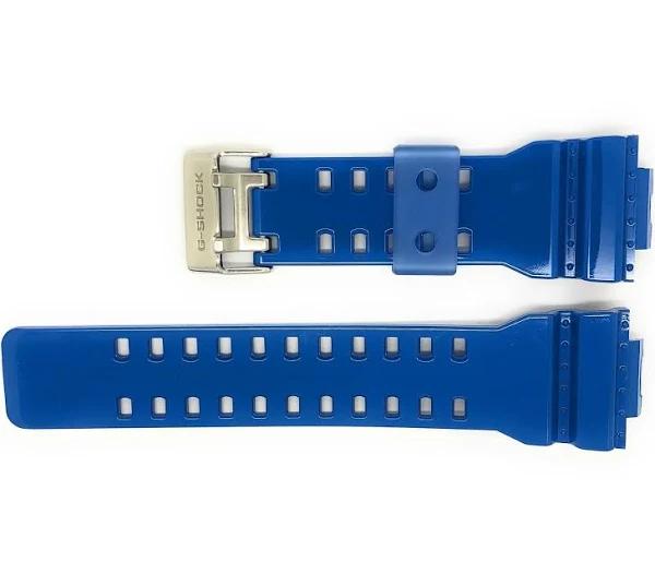 Casio GA-110HC-2 G-Shock Original Blue Glossy Rubber Watch Band Strap