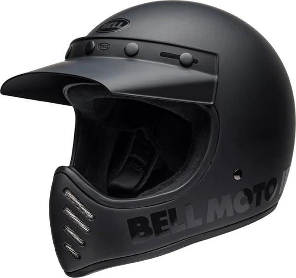 Bell Moto-3 - Classic Matt Black Motorcycle Helmet