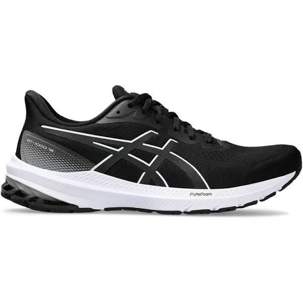 ASICS Men's Sneaker Black & White GT-1000 12 Sneakers 9.5 D