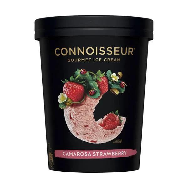 Connoisseur Camarosa Strawberry Gourmet Ice Cream 1L