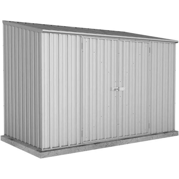 Absco Space Saver Shed Double Door Zincalume 3.00 x 1.52 x 2.08m