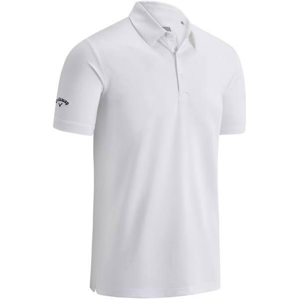 Callaway Mens Swing Tech Solid Colour Polo Shirt (Bright White) (S)