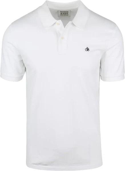 Scotch & Soda Organic Cotton Classic Polo L White AU755242