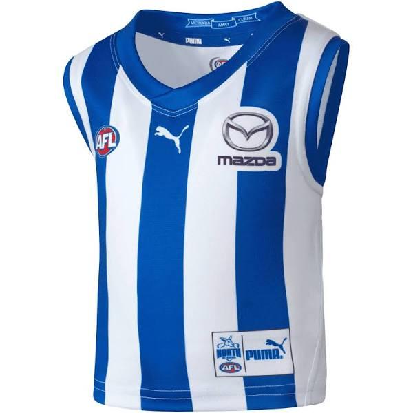 North Melbourne Football Club Replica Home Guernsey - Infants 0-4 Years in Surf The Web/Nmfc, Size 18M by Puma