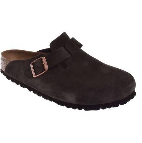 Birkenstock Boston Soft Footbed Suede Mocha