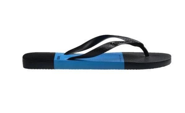 Havaianas Mens Top Block Thongs Black/Blue / 45/46