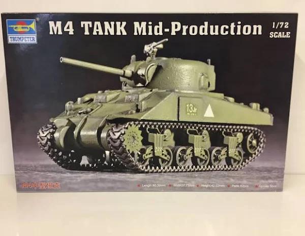 Trumpeter 1/72 M4 (Mid) Tank