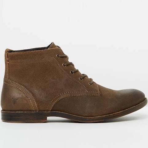 Windsor Smith Keaton Boot Taupe Suede AU 10 / Brown