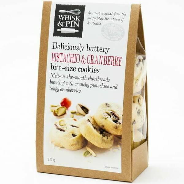 Pistachio & Cranberry Bite-Size Shortbread 260g