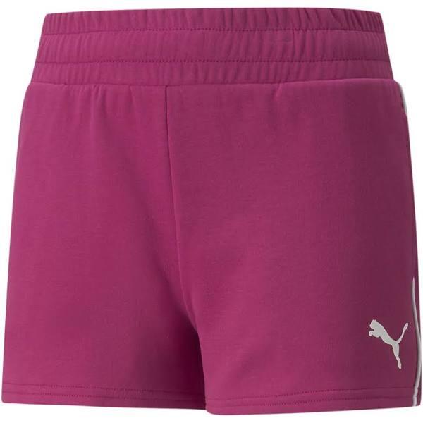 Modern Sports Shorts - Girls 8-16 Years in Festival Fuchsia, Size XS, Cotton/Polyester by Puma