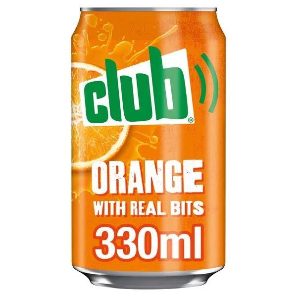 Club Orange Soft Drink Can 330ml