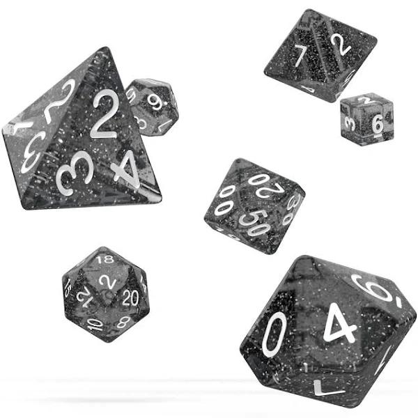 Oakie DOAKIE Dice RPG Set Speckled - Black (7)