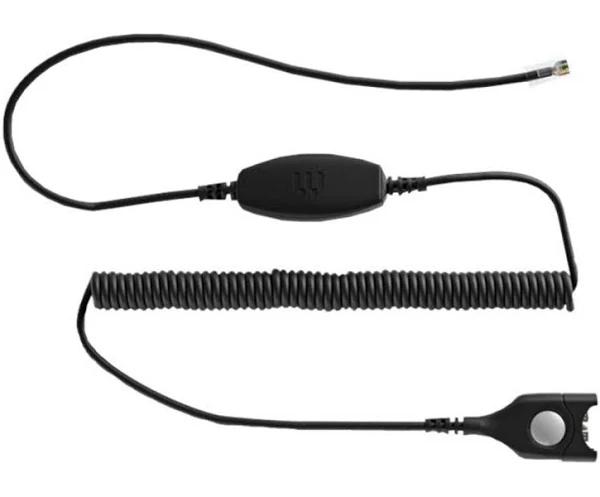 Sennheiser Bottom Cable EasyDisconnect to Modular Plug - Coiled Cable - For Some Super High Mic Sensitivity Phones