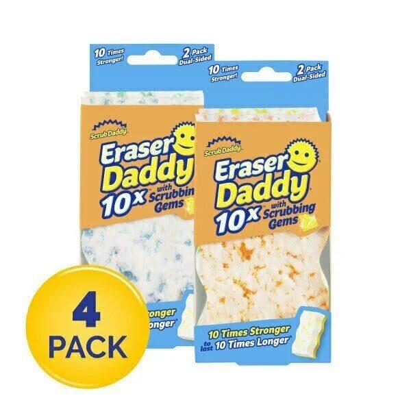 4 X Eraser Daddy 10x Magic Eraser Melamine Chemical-free Cleaning