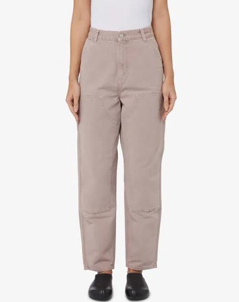 Carhartt WIP Amhurst High Waist Carpenter Pants in Pink