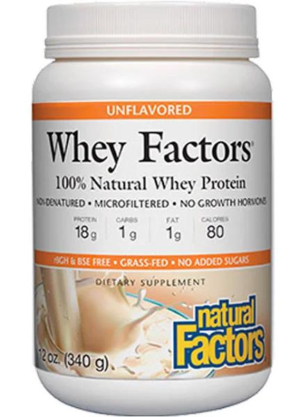 Natural Factors Whey Factors Protein - Unflavoured (1 kg)