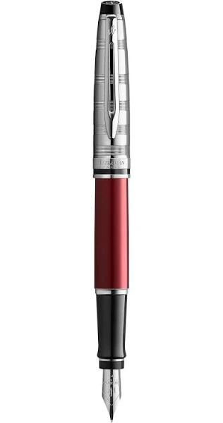 Waterman Expert Deluxe Fountain Pen Dark Red F