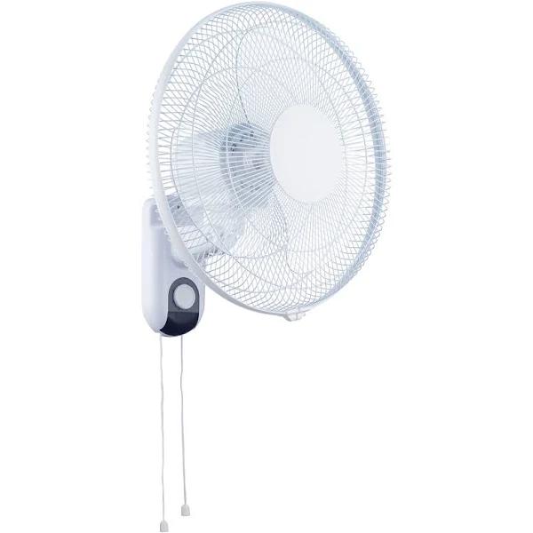 Mercator 40cm Ivan With Pull Cord White Wall Fan