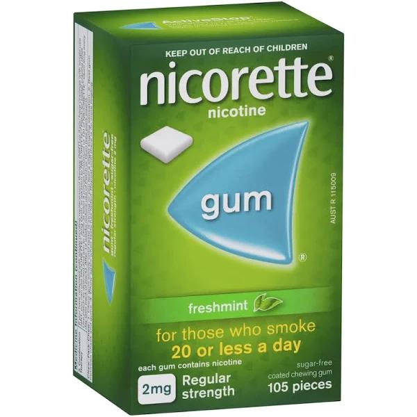 Nicorette 2mg Freshmint Gum 105