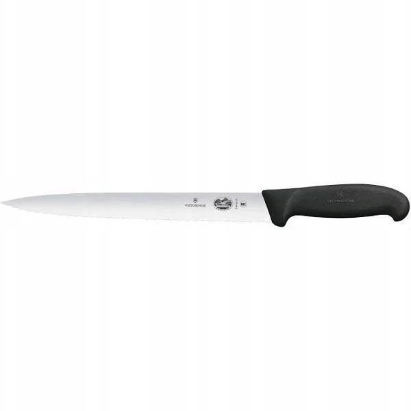 Victorinox Pointed Tip Serrated Slicing Knife 25cm Black