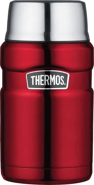 Thermos Stainless King Vacuum Insulated Food Jar 710ml - Red