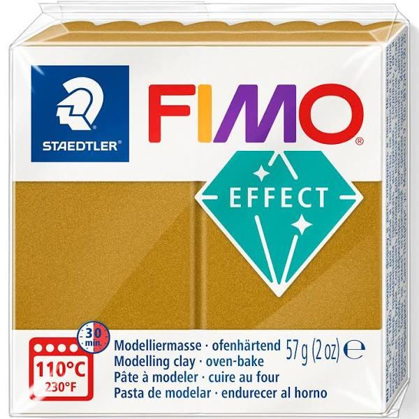 Fimo Effect Metallic Gold 57g Polymer Clay Block Fimo Colour Reference 11