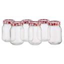 Set of 6 Mason Preserving Jars 500ml