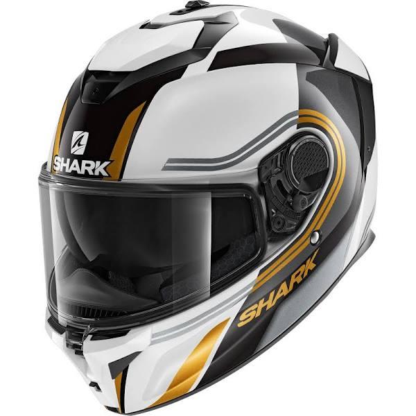 Shark Spartan GT Tracker Helmet (White/Gold)