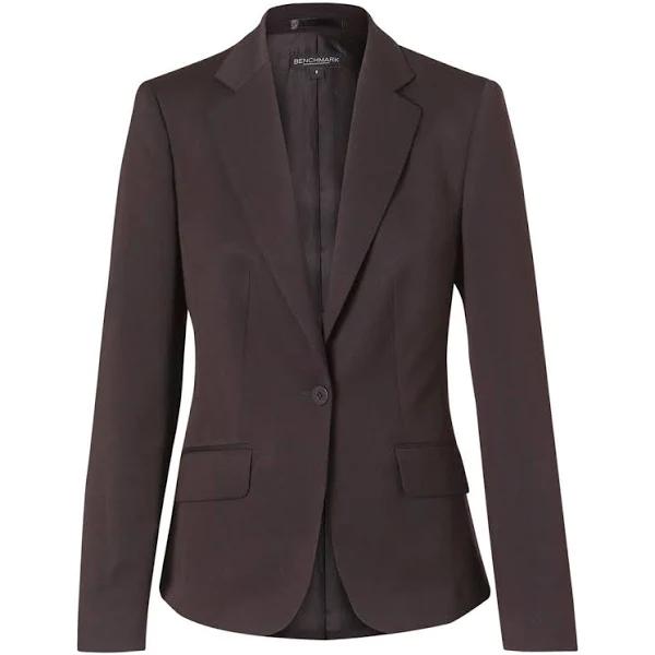 Muse | Plain Stretch Corporate Cropped Jacket Charcoal 18