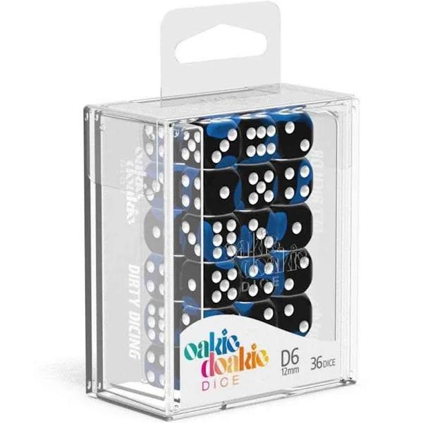 Oakie Doakie Dice D6 12mm Glow in The Dark Deep Ocean (36)