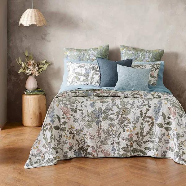 Bed Bath N' Table Swinden Bedspread Double - Green Floral