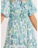 David Jones MINKPINK Alessia Mini Dress in Blue Floral, Size XS