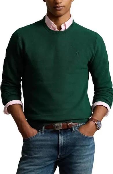 Polo Ralph Lauren Cotton Crewneck Sweater Moss Agate